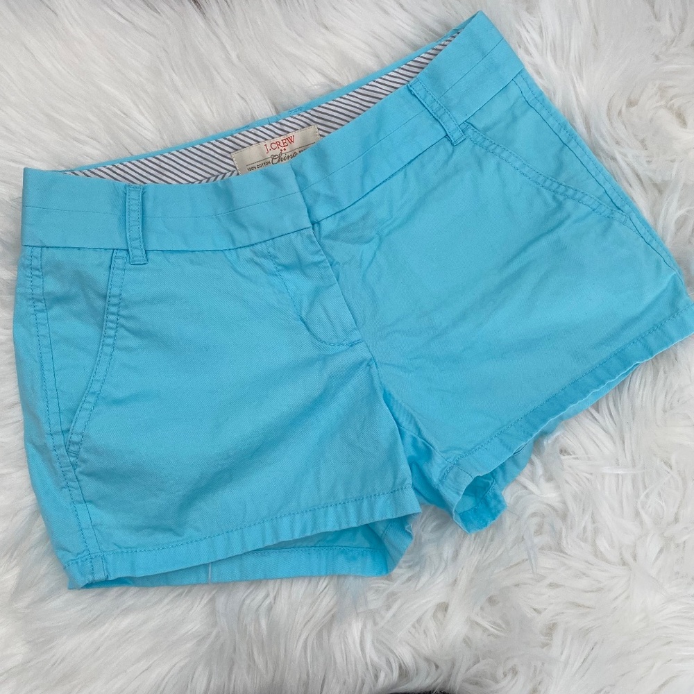 J Crew Teal Size 00 Chino Shorts